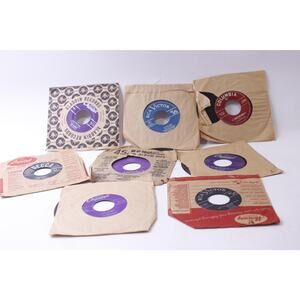 Vintage Single-Record Vinyls, Set of 8, Perry Como, Ray Anthony, Victor Young,